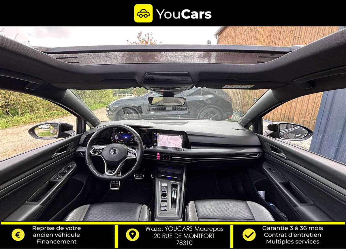 Volkswagen Golf 8 VIII Hatchback GTD 2.0 TDi DSG7 200 cv Boîte auto INTERIEUR CUIR TOIT OUVRANT