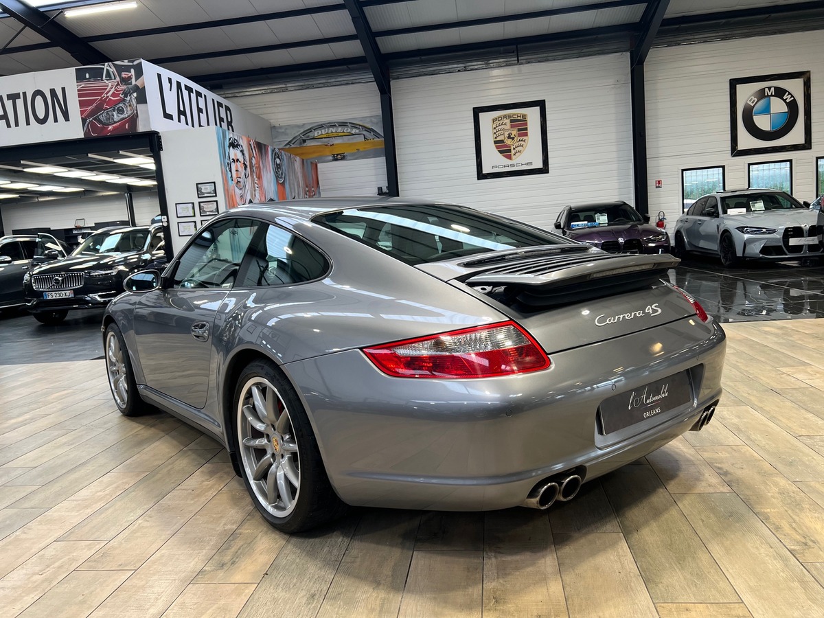Porsche 911 997 COUPE CARRERA 4S 3.8 355 cv GRIS KERGUELEN/TO/CHRONO