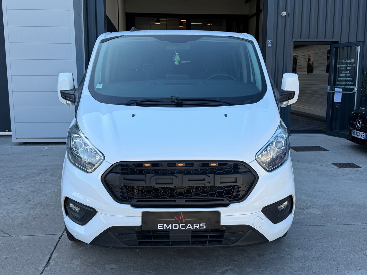 Ford TRANSIT CUSTOM 2.0 ECOBLUE 130 CH - 9 PLACES - ATTELAGE