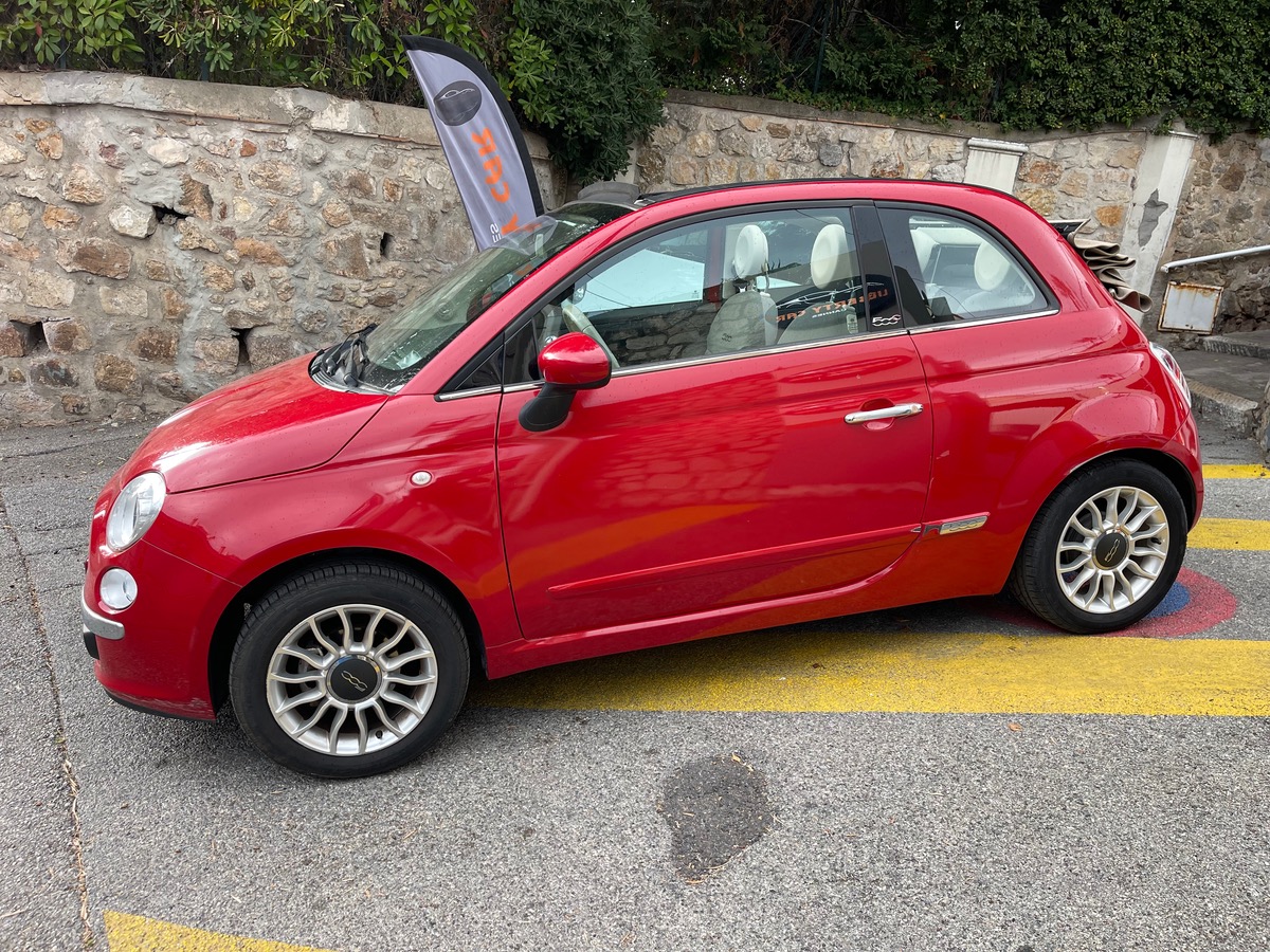 Fiat 500C Cabriolet 1.2 69 CV / 1er Main / KM Réel / Finition Lounge / Clim