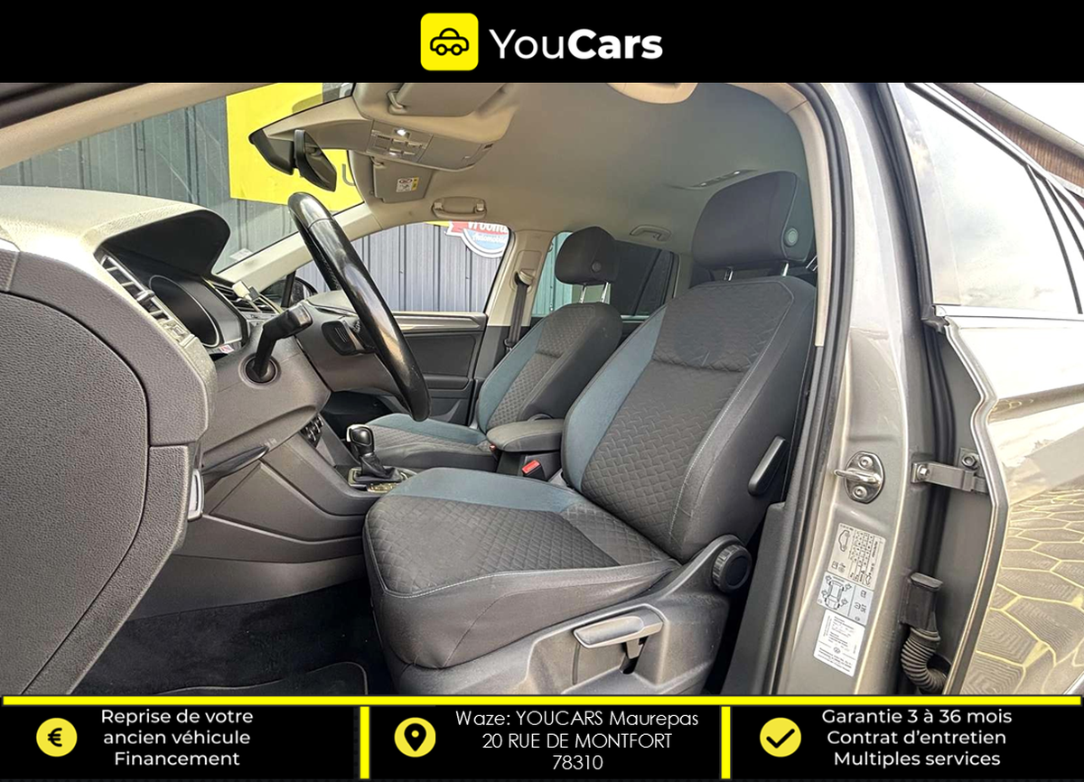 Volkswagen Tiguan 2.0 TDi DSG7 IQ DRIVE 150 cv Boîte auto ENTRETIEN VOLKSWAGEN CAMERA DE RECUL