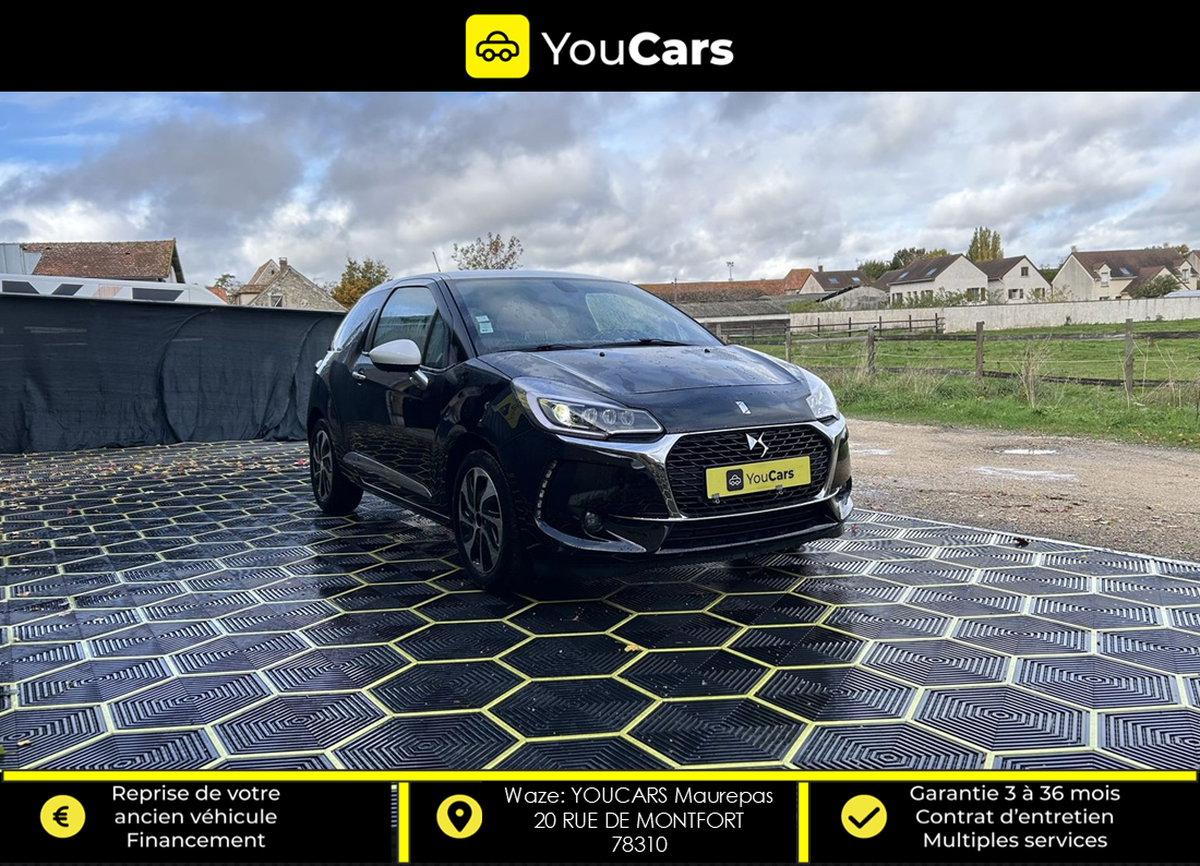 Citroën DS3 SO CHIC 1.6 Blue HDi 100 cv KIT DE DISTRIBUTION FAIT - CAMERA DE RECUL - GPS