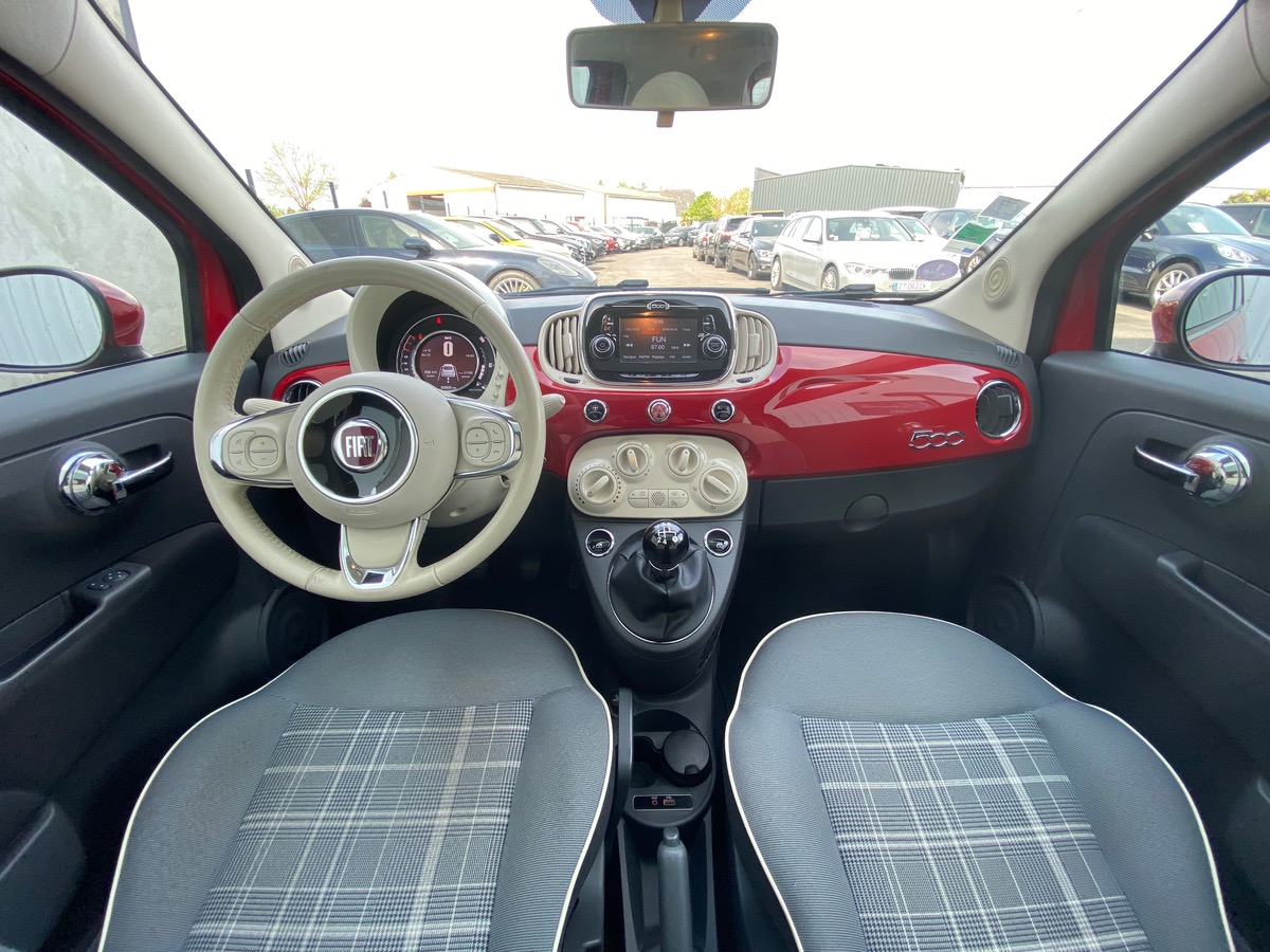 Fiat 500 1.2 MPI 69 LOUNGE TOIT PANORAMIQUE