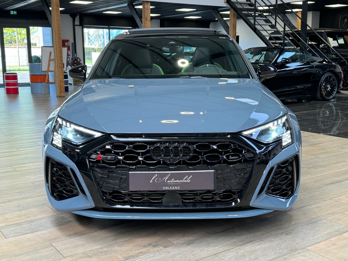 Audi RS3 Sportback 2.5 TFSI QUATTRO 400CH FULL GRIS KEMORA TO/CÉRAMIQUE/CAM PAS DE MALUS