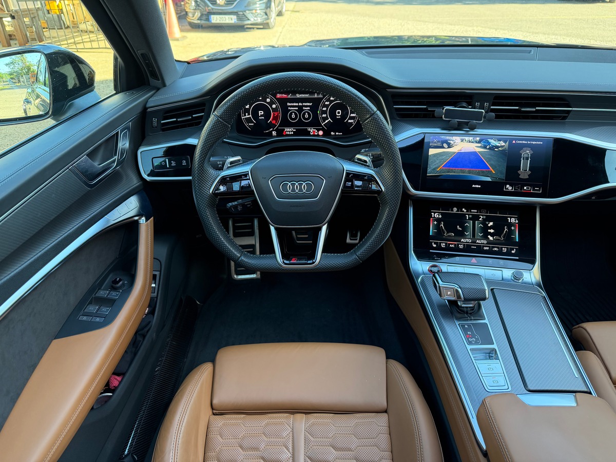 Audi RS6 Avant C8 4.0 V8 600ch FREIN CERAMIQUE / TOIT PANORAMIQUE / SIEGE AV CHAUFFANT VENTILE