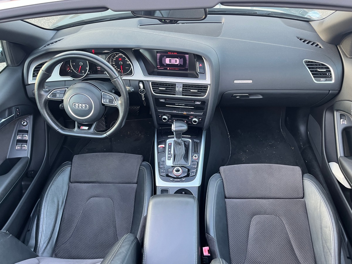 Audi A5 Cabriolet 3.0 V6 245ch S LINE QUATTRO, SUIVI COMPLET, GPS RADAR AVANT/ARRIERE, ATTELAGE