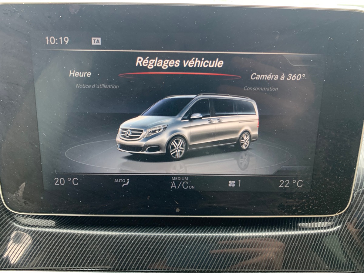 Mercedes-Benz Classe V 190 ch | Attelage | Caméra de recul | Avertisseur angles morts | 6 Places