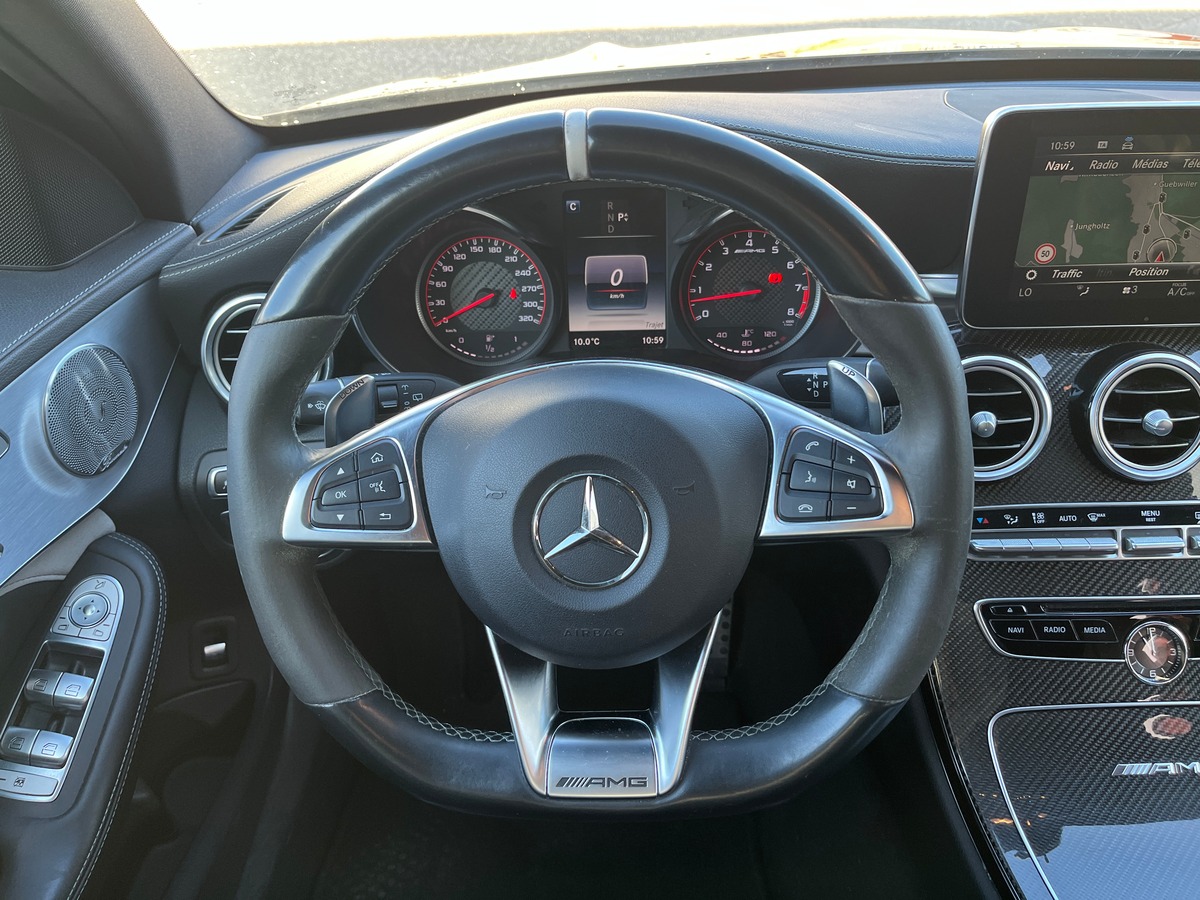 Mercedes-Benz Classe C 63 S 510ch V8 BI-TURBO, SUIVI COMPLET MERCEDES, ORIGINE FRANCE, PACK CARBONE