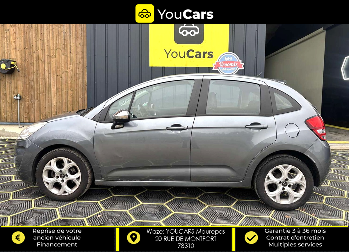 Citroën C3 II 1.4 HDi FAP Airdream 68 cv REGULATEUR CLIM AUTO IDEAL JEUEN PERMIS