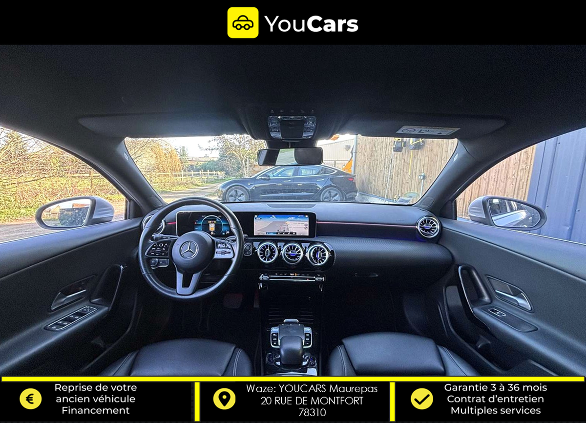 Mercedes-Benz Classe A 180 d 1.5 d 116 cv Boîte auto CAMERA DE RECUL ECLAIRAGE D'AMBIANCE