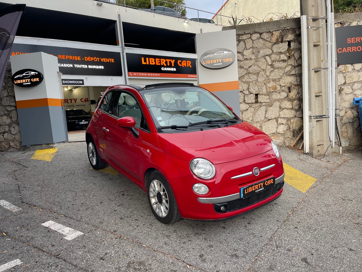 Fiat 500C Cabriolet 1.2 69 CV / 1er Main / KM Réel / Finition Lounge / Clim