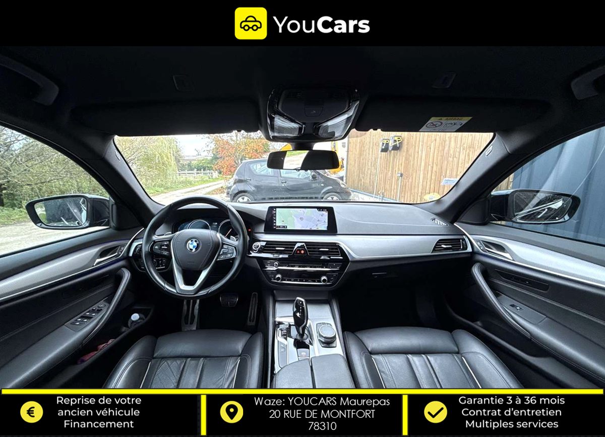 Bmw Série 5 (G30) Berline 530d xDrive 3.0 d Steptronic8 265 cv Boîte auto PACK M ENTRETIEN BMW