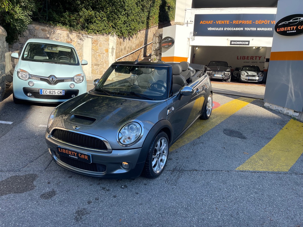 Mini Cabrio Cabriolet Cooper S 1.6 i 175 CV / KM Réel /Ecran GPS / CLIM / intérieur Cuir