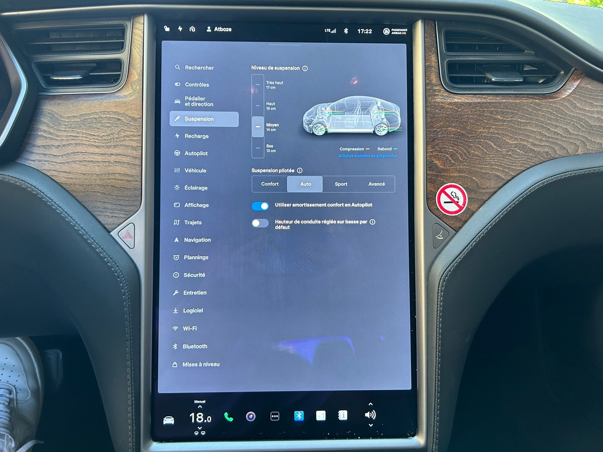 Tesla Model S DUAL MOTORS 612 CH 550 KMS AUTONOMIE FULL OPTIONS