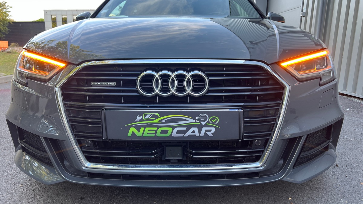 Audi A3 2.0 TFSI 190ch S-Line Quattro S tronic 7 - Gris Nano - Virtual Cockpit -  Système B&O -