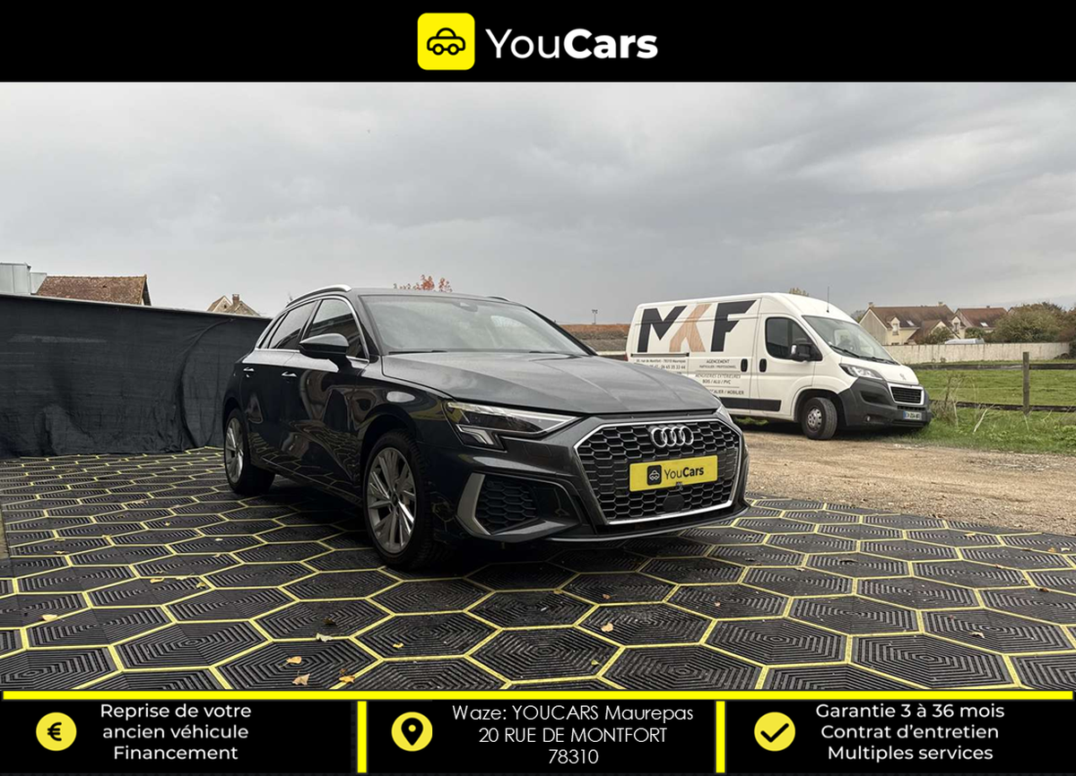 Audi A3 Sportback 30 2.0 TDI STronic 116 cv Boîte auto RADAR DE RECUL ENTRETIEN A JOUR APPLE CARPLAY