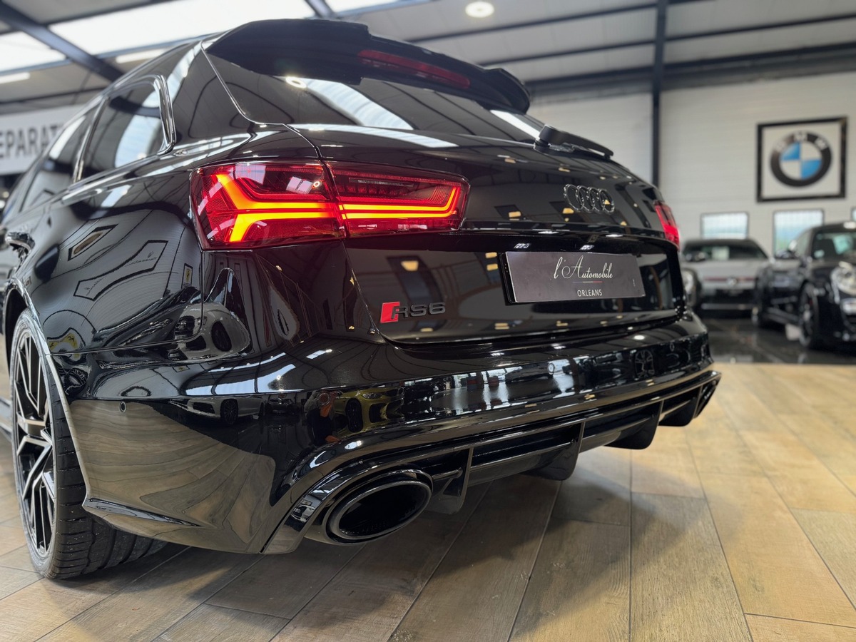 Audi RS6 AVANT PERMORMANCE  V8 4.0 QUATTRO 605cv FULL BLACK CARBONE IMMAT FR  MILLTEK + xx