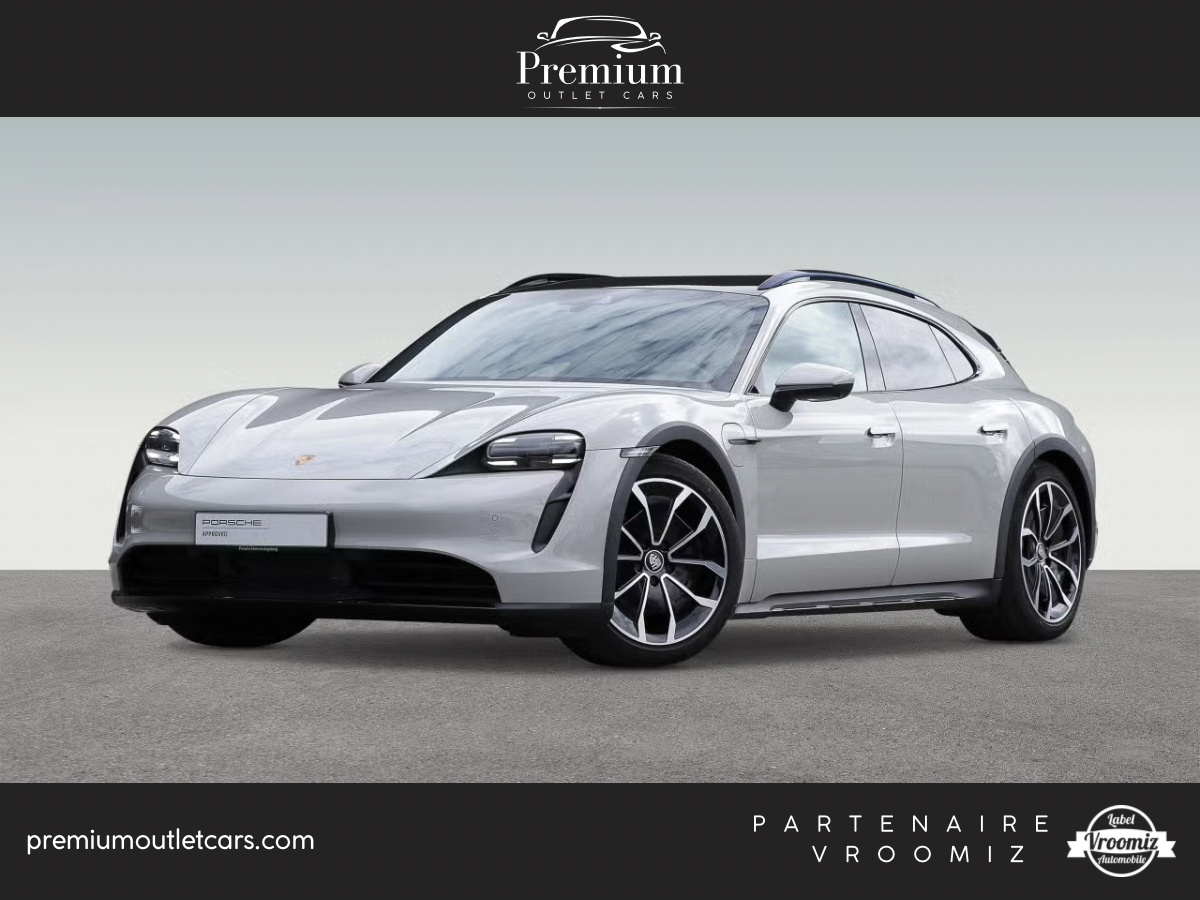 Porsche Taycan Cross Turismo 4S 571ch Craie Chrono/360/ToitPano/ACC/Siège chauffant AV/AR/Angle mort