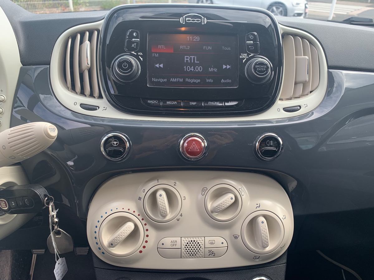 Fiat 500 POP | Kit mains-libres Bluetooth | Régulateur de vitesse| Rétroviseurs électriques