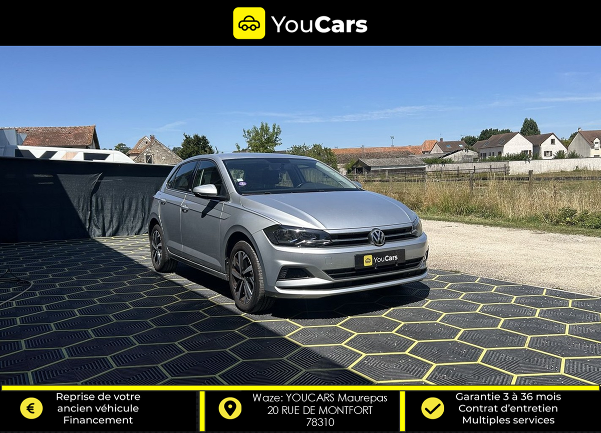 Volkswagen Polo VI  6 CONNECT 1.0 i 65 cv ENTRETIEN VOLKSWAGEN - CARPLAY - BLUETOOTH MUSIC