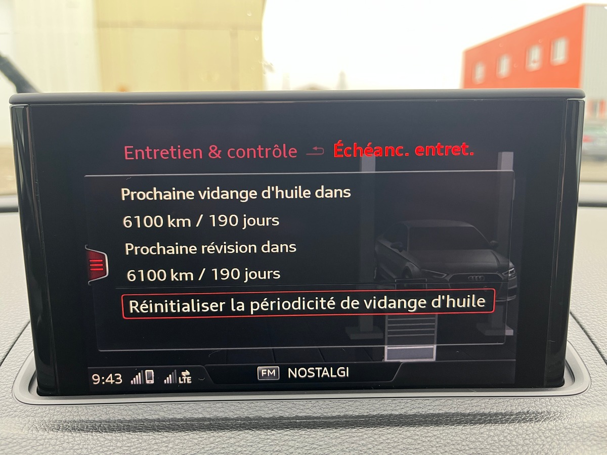 Audi A3 Berline 2.0 150ch BUSINESS DSG, SUIVI COMPLET, VIRTUAL COCKPIT, CAMERA, KEYLESS, REGULATEUR