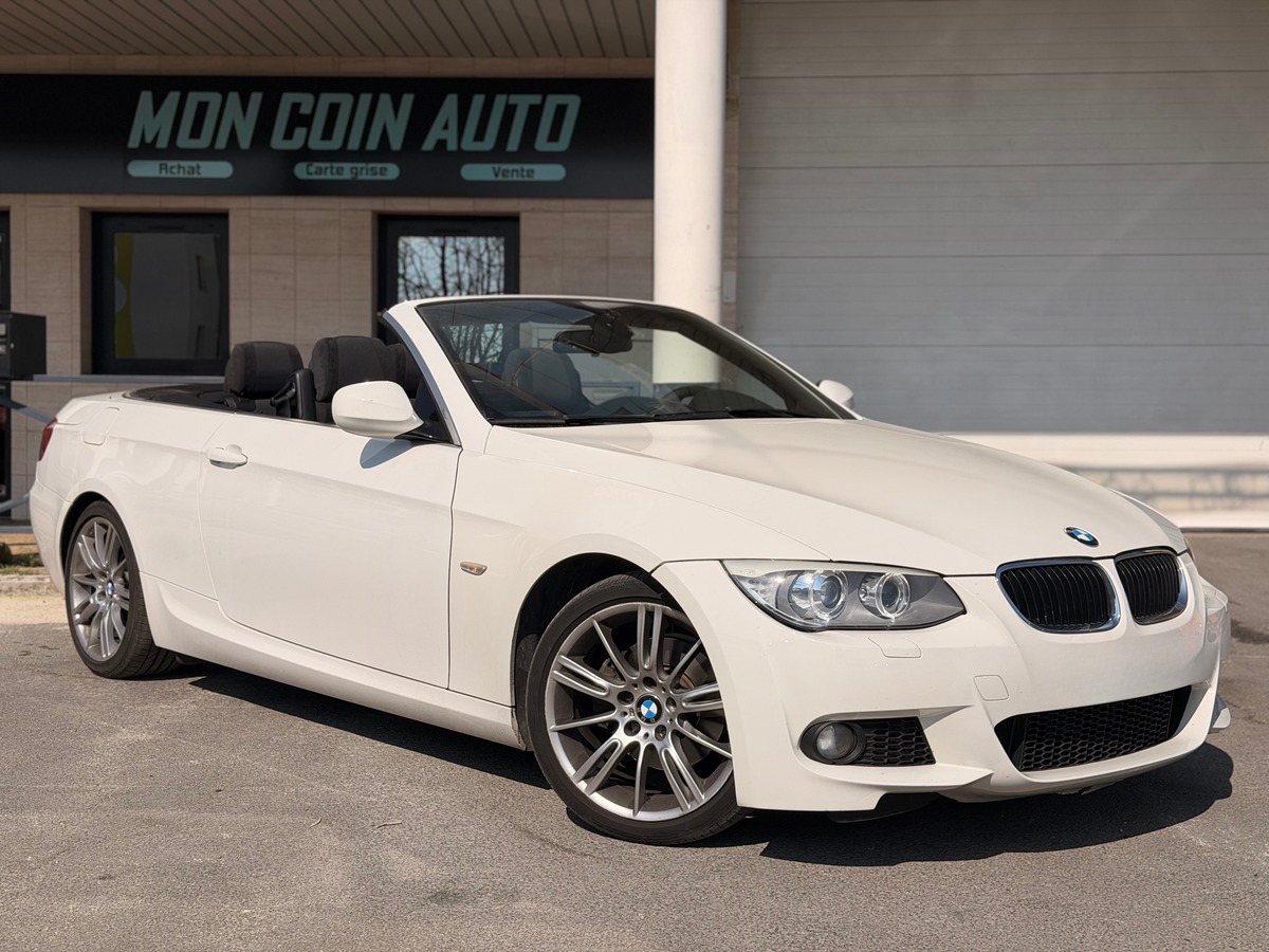 Bmw Série 3 Cabriolet Sport Design (E93) LCI 320d 2.0 d 184 cv Boîte auto - Sièges Alcantara