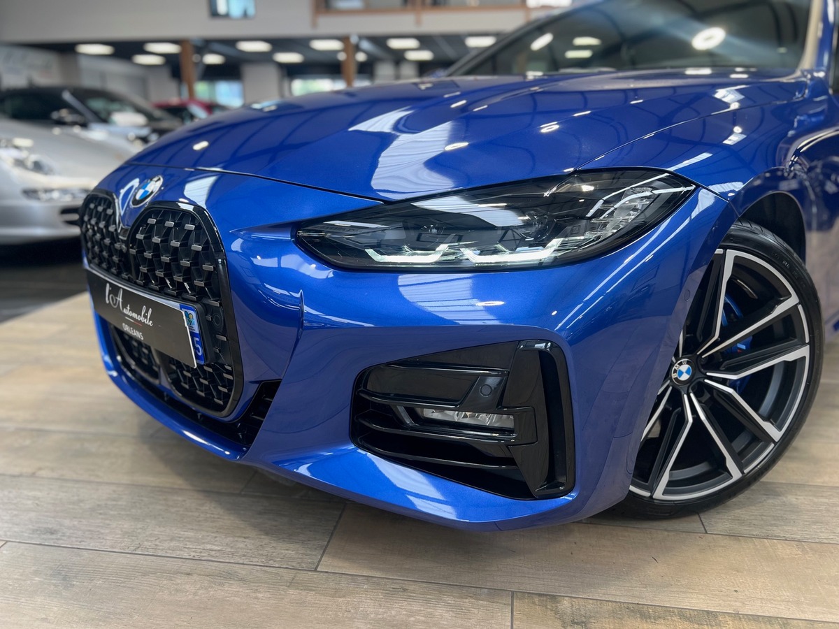 Bmw Série 4 (G22) COUPE 420D 190 M SPORT BVA8 /PORTIMAO BLUE/TOIT PANO/HUD