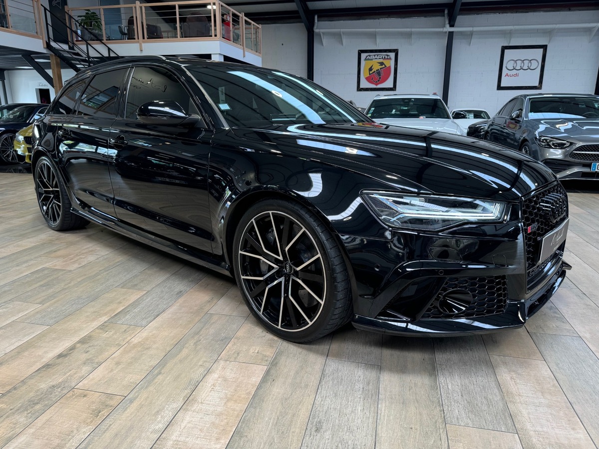 Audi RS6 AVANT PERMORMANCE  V8 4.0 QUATTRO 605cv FULL BLACK CARBONE IMMAT FR  MILLTEK + xx