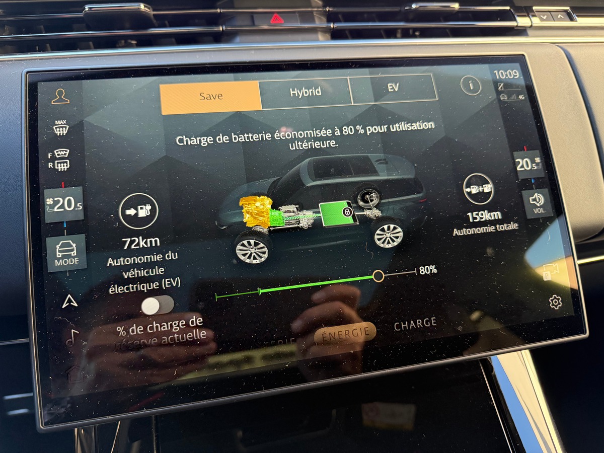 Land-Rover Range Rover Sport P550E HYBRIDE AUTOBIOGRAPHY / FRANCAIS / 72578 KMS