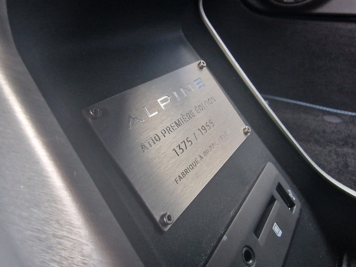 Alpine A110 II 1.8 PREMIERE EDITION 252  N°1375 / 5700 KMS E