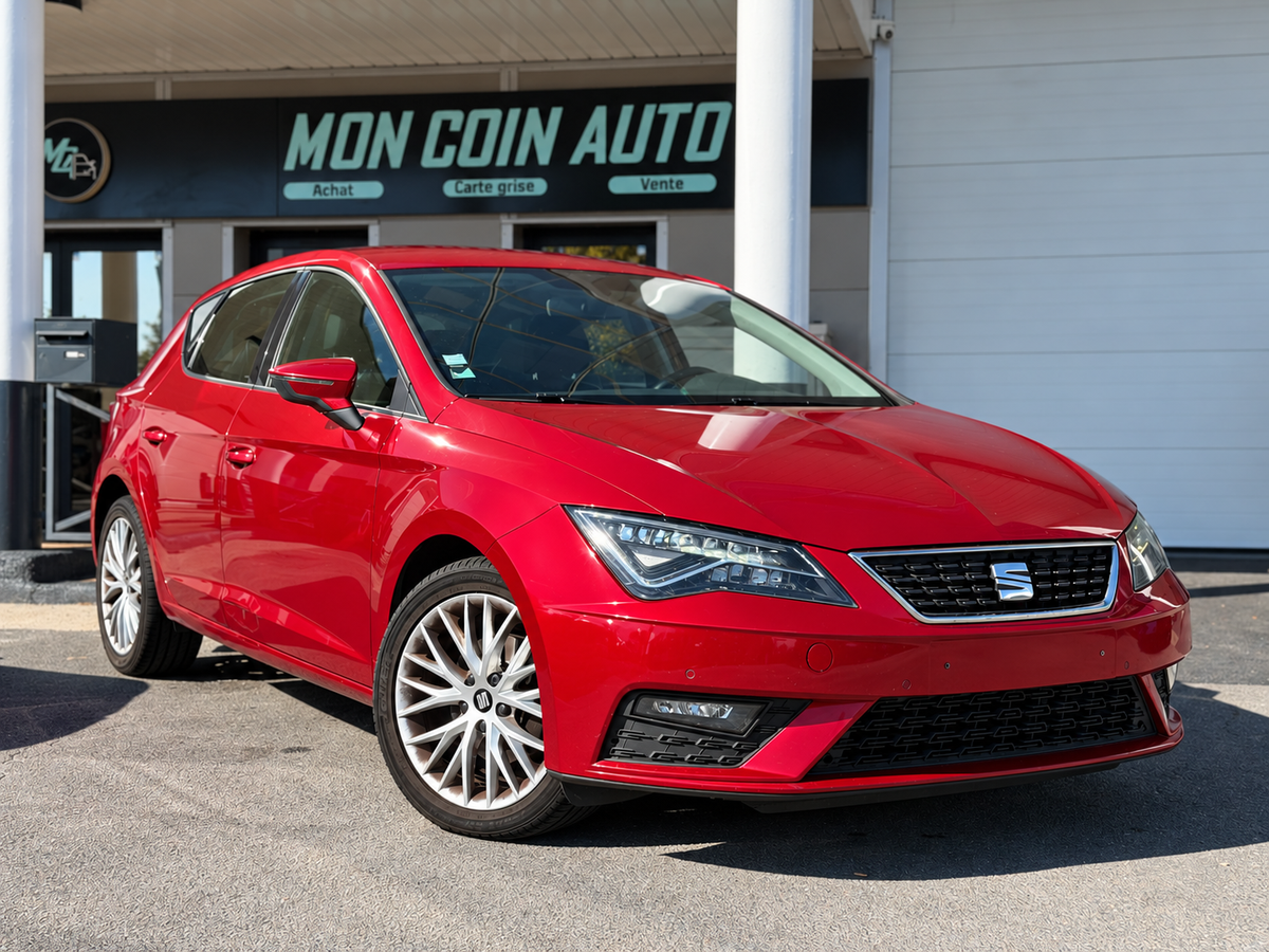 Seat Leon III Xcellence 1.6 TDI DSG7 116 cv - Sièges en cuir & Alcantara - Boite Auto