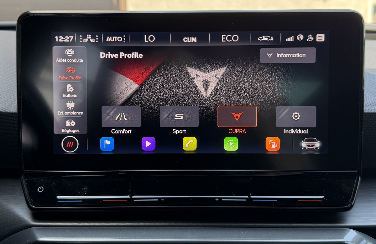 Cupra Leon 1.4 e-Hybrid 245ch VZ / Sièges chauffants / Mode de conduite / Apple CarPlay