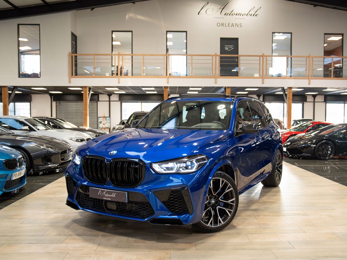 Bmw X5 M IV (F95) 625 ch COMPETITION BVA8 MARINA BAY BLUE FULL OPTON