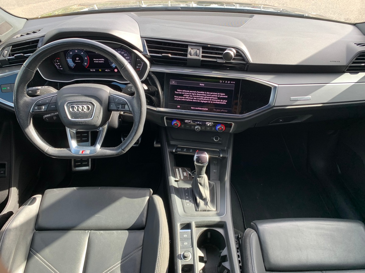 Audi Q3 Sportback 150 ch | S-Line | Caméra de recul | Apple car Play | Coffre assisté électriquement