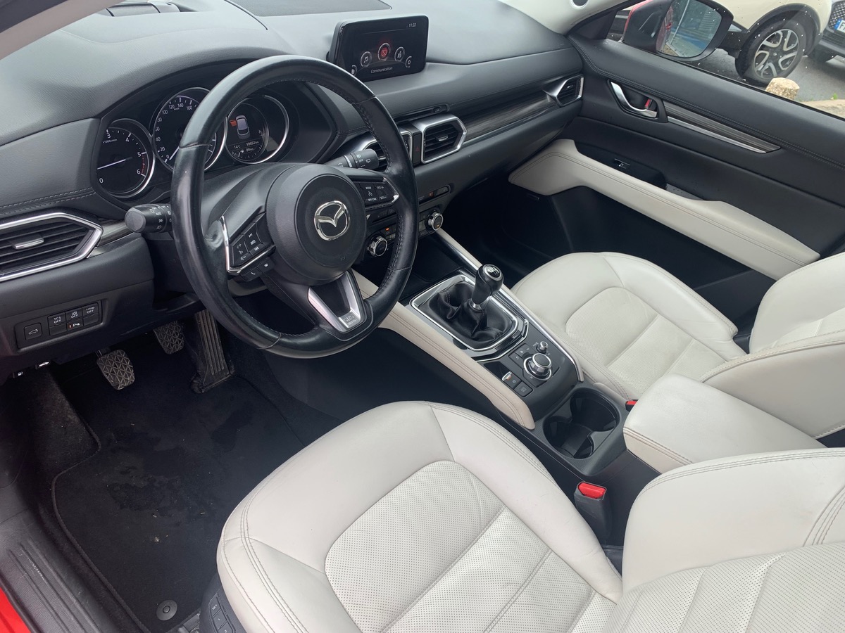 Mazda CX-5 150 ch | Signature | Cuir Pure-White | Affichage tête haute | Caméra de recul |Jantes Alu