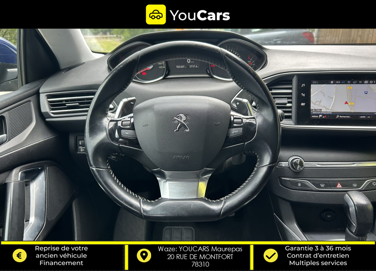 Peugeot 308 ACTIVE BUSINESS R 1.5 BlueHDi EAT6 130 cv BOITE AUTO - CARPLAY - RADAR DE RECUL