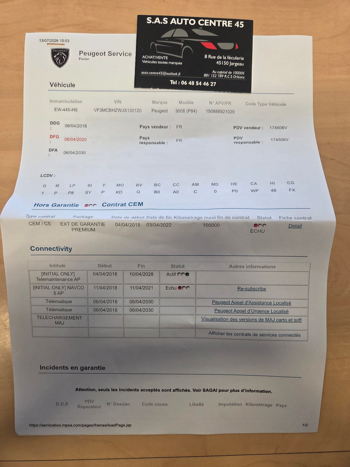 Peugeot 3008 1.6 BHDI 120 CV PACK ALLURE / 1*MAIN