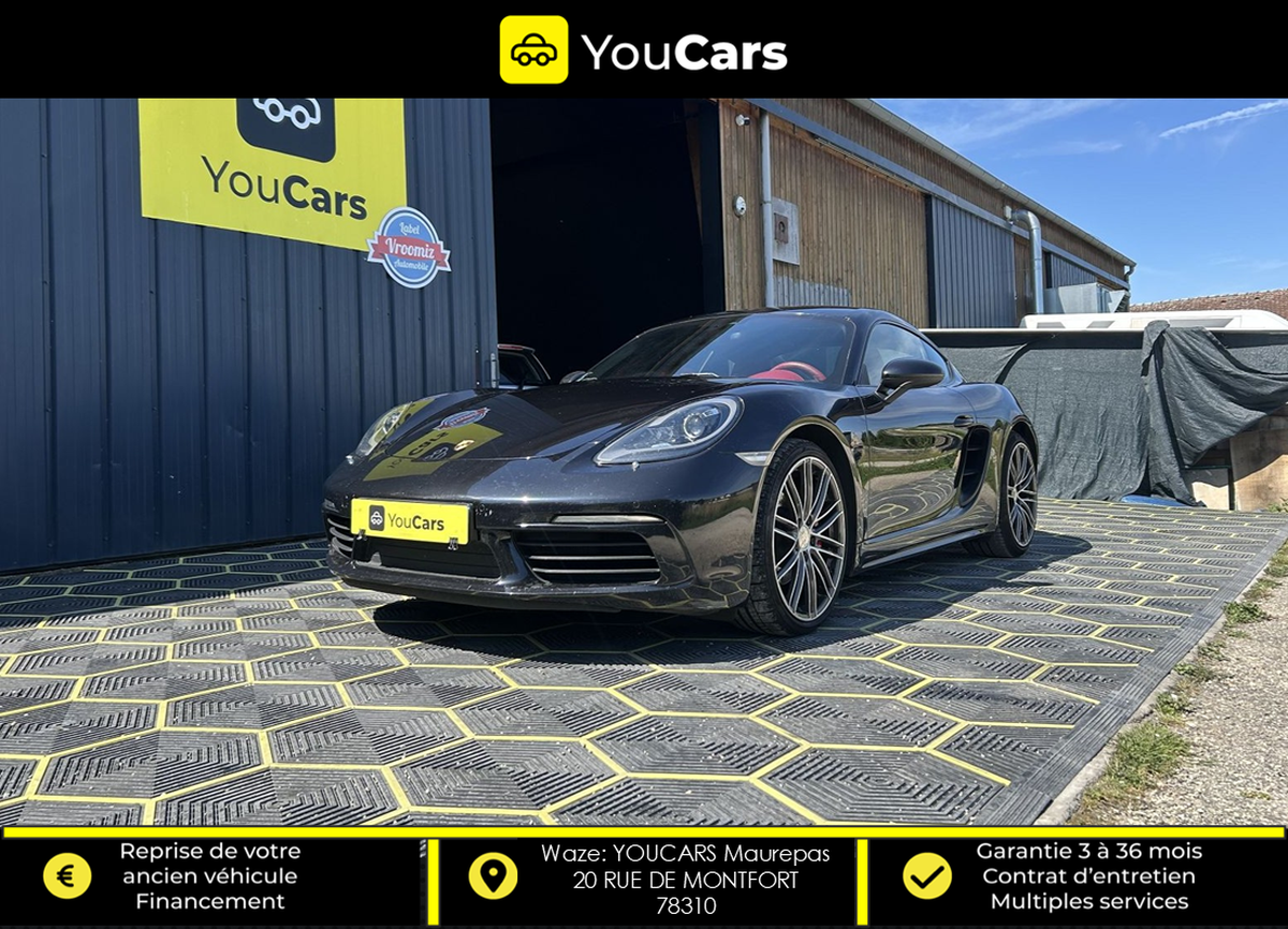 Porsche 718 Cayman 982C 2.0 Ti PDK7 300 cv BOITE AUTO - ENTRETIEN PORSCHE - SIEGES ELECTRIQUES