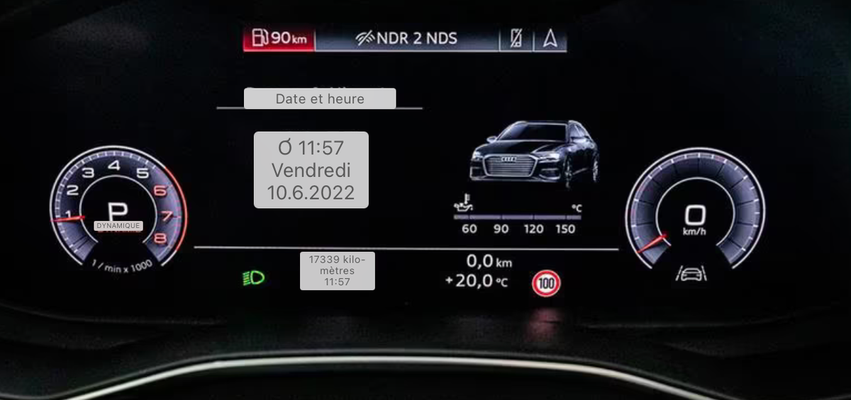 Audi A6 Avant V C8 55 TFSI e 367ch Compétition quattro S tronic 7/VO Allemand/Pas de malus