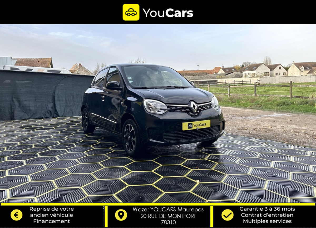 RENAULT Twingo INTENS Phase 2 1.0 SCe S&S 75 cv INTERIEUR SEMI CUIR - CARPLAY - RADAR DE RECUL