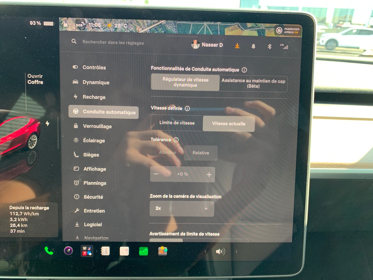 Tesla Model 3 283 ch | Caméra recul | Toit panoramique | GPS | Cuir | Sièges électriques chauffants