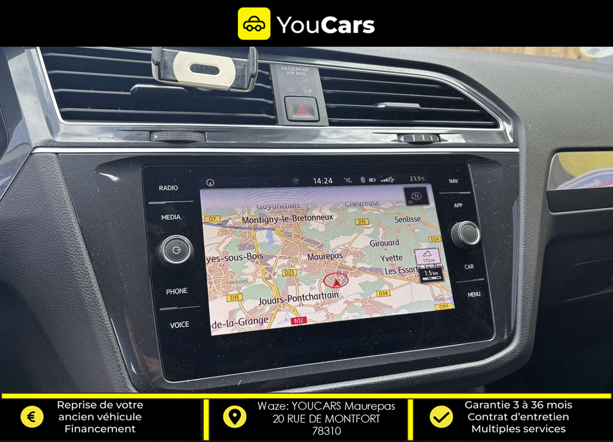 Volkswagen Tiguan 2.0 TDi DSG7 IQ DRIVE 150 cv Boîte auto ENTRETIEN VOLKSWAGEN CAMERA DE RECUL