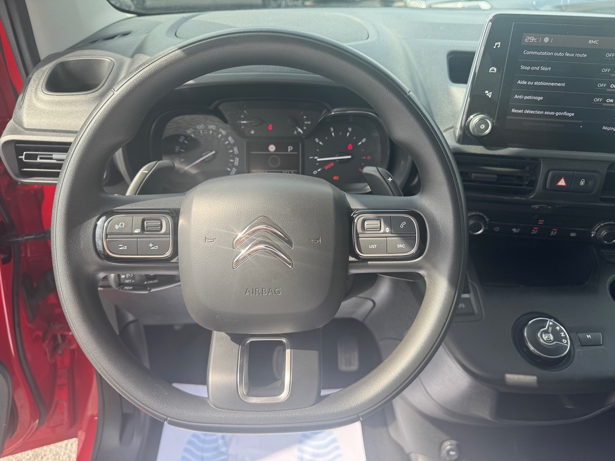 Citroën Berlingo 1.5 BHDI 130CH EAT8 DRIVER DOUBLE PORTE / PRIX HORS TAXE