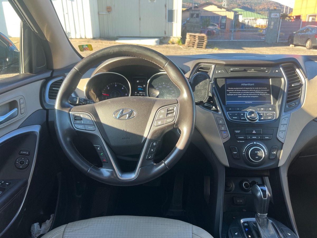 Hyundai Santa Fe EXECUTIVE 2,2 CRDI 4WD 197ch,CAMERA DE RECUL, SIEGES CHUAFFANTS AV/AR, TOIT OUVRANT