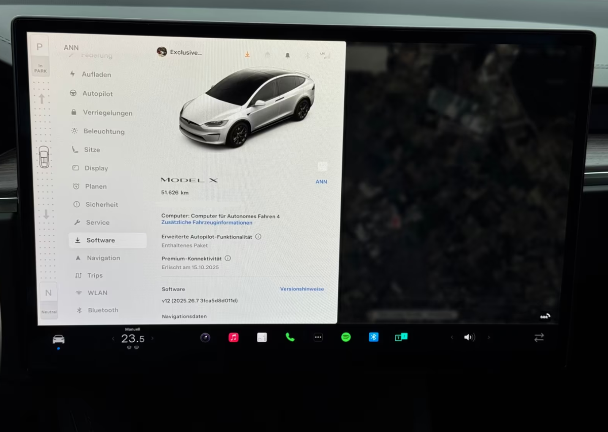 Tesla Model X Dual Motor Palladium/7 places/Pilote Automatique Amélioré/Attelage/TVA