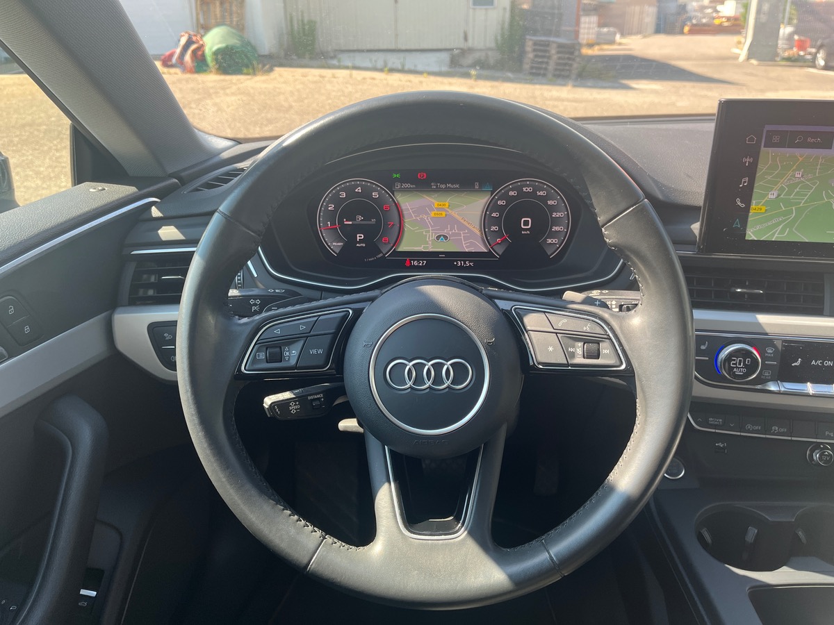 Audi A5 Sportback 40 2.0 TFSi Mild Hybrid S-Tronic7 190 cv DESIGN, suivi complet, sièges chauffants