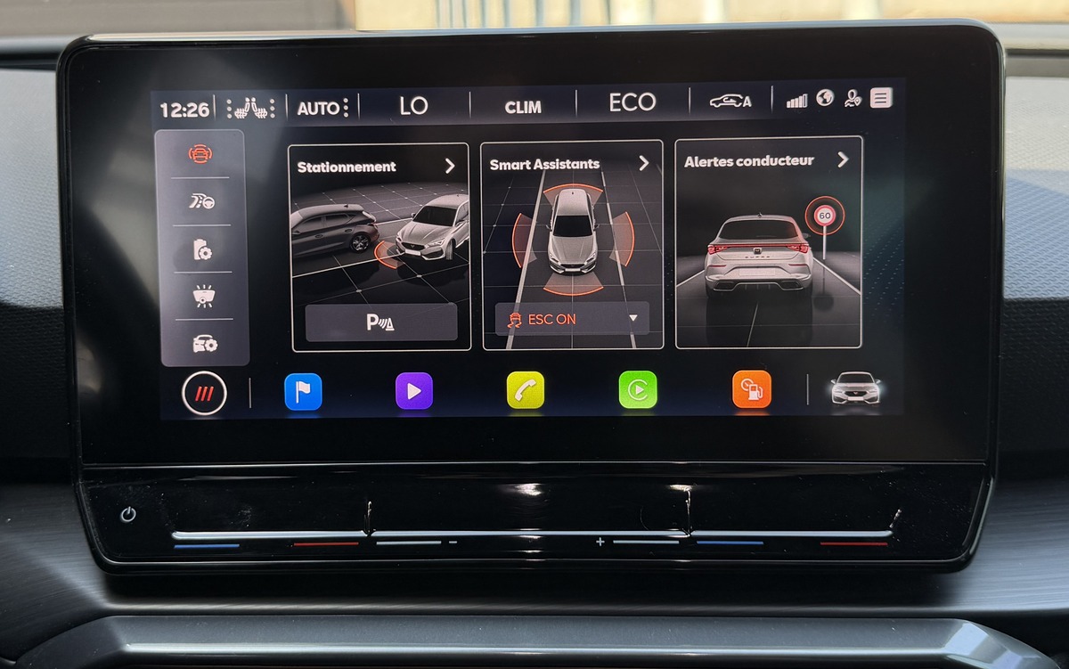 Cupra Leon 1.4 e-Hybrid 245ch VZ / Sièges chauffants / Mode de conduite / Apple CarPlay