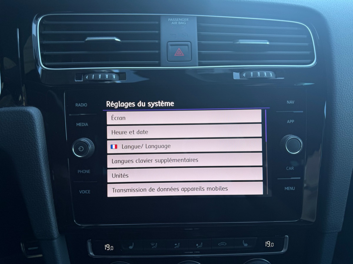 Volkswagen Golf VII - TCR / CarVertical / Echappement Akrapovic / Apple Carplay / Caméra