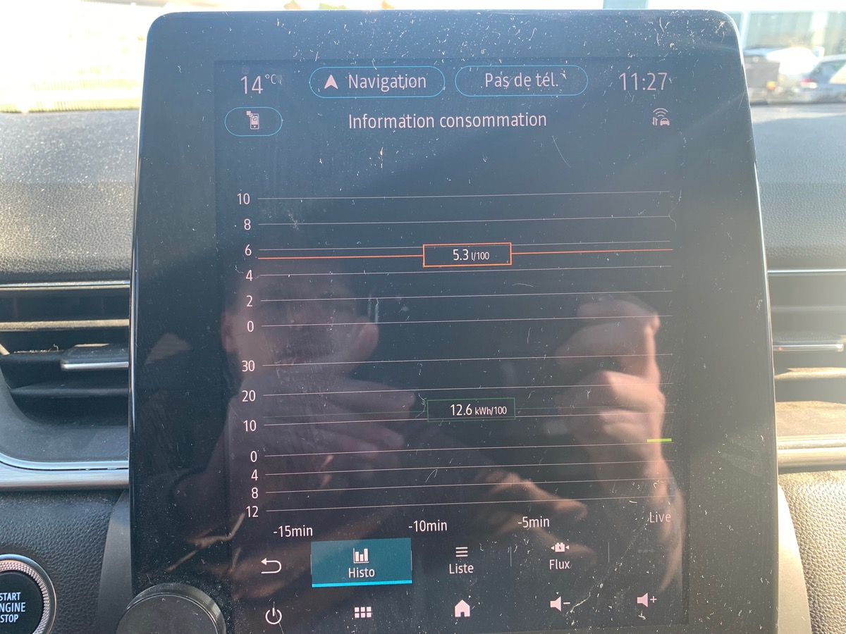 RENAULT Captur 160 ch | E-tech Plug in | Intens | Pack City | GPS | Assistance maintient trajectoire