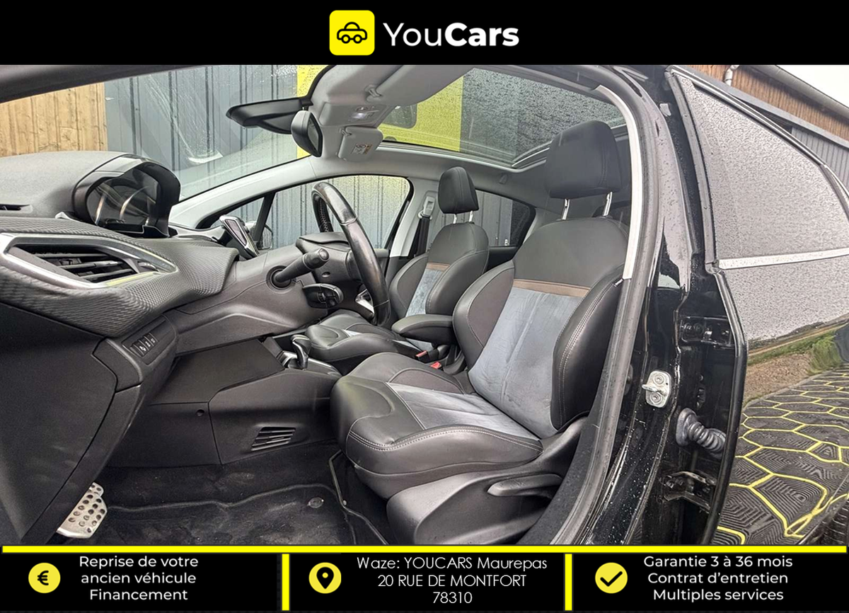 Peugeot 208 Phase 2 FELINE 5 Portes 1.2 THP EAT6 110 cv Boîte auto TOIT PANORAMIQUE CAMERA DE RECUL